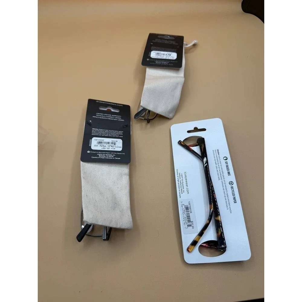 Lot of 3 Dr. Dean ICU‎ Tech Eyewear Reading Glasses/Reading Sunglasses +1.50